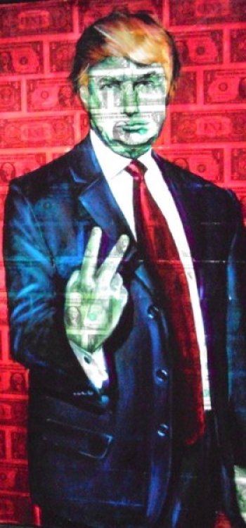 Donald Trump painting by David McCue