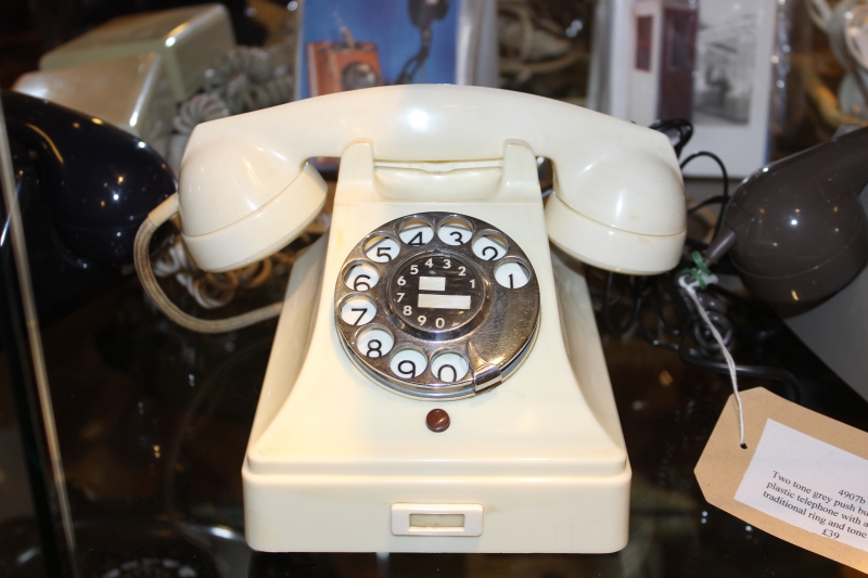 Old White Telephone
