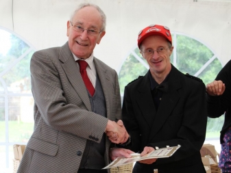 L-R Robbie Shepherd, James Spears at VSA's Easter Anguston Farm's prize giving in Sept 2012