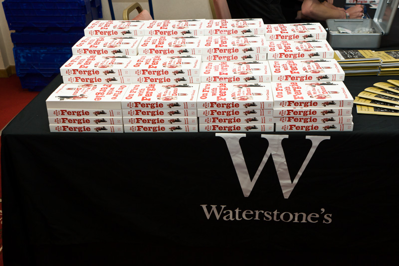 Waterstones selling books on the night.