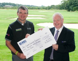 Paul Lawrie with Cheque