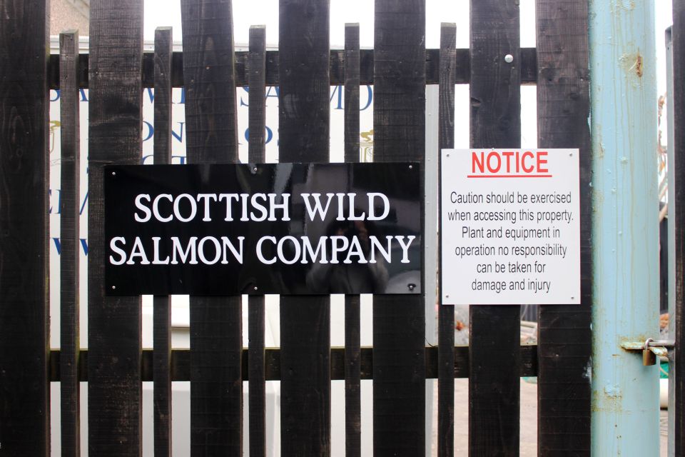 scottish wild salmon company sign in gardenstown 27 april 2014