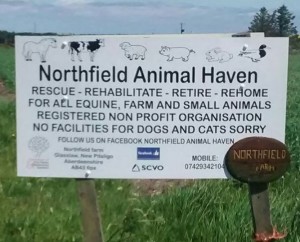 Northfield Animal Haven Sign